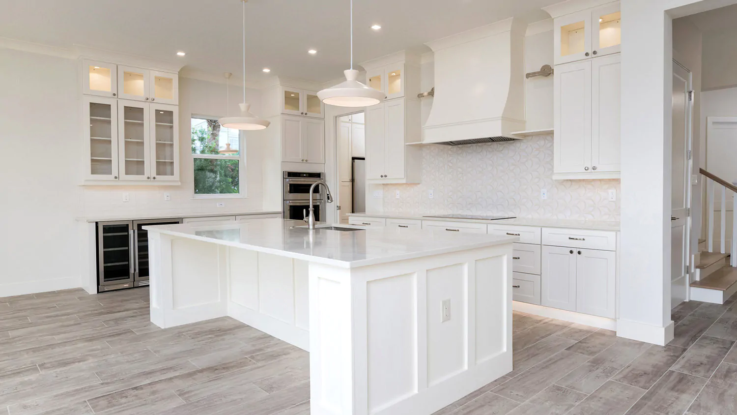 Image showcasing Antique White Shaker Cabinets | Shop online at Wholesale Cabinets