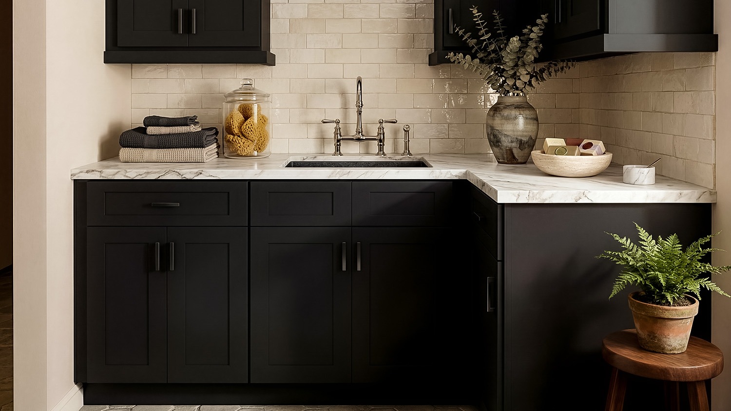 Bayview Black Shaker Cabinets | Shop online at Wholesale Cabinets