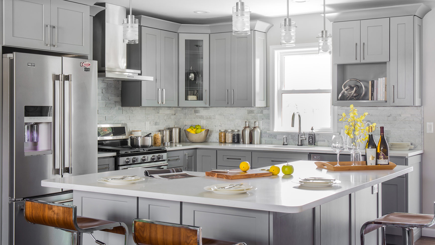 Castle Grey Shaker RTA Kitchen Cabine...