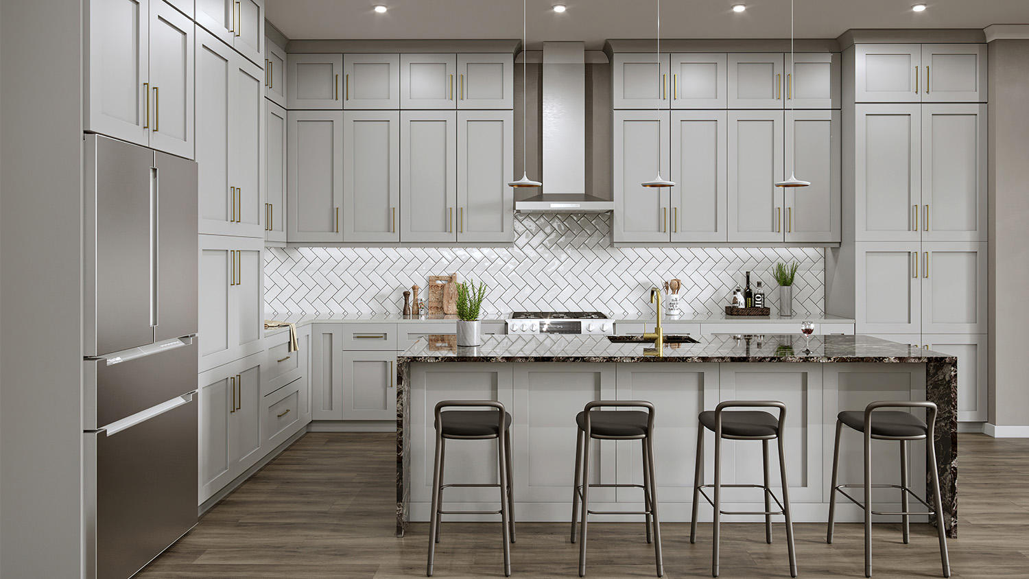 Dolphin Grey Shaker Cabinets | Shop online at Wholesale Cabinets
