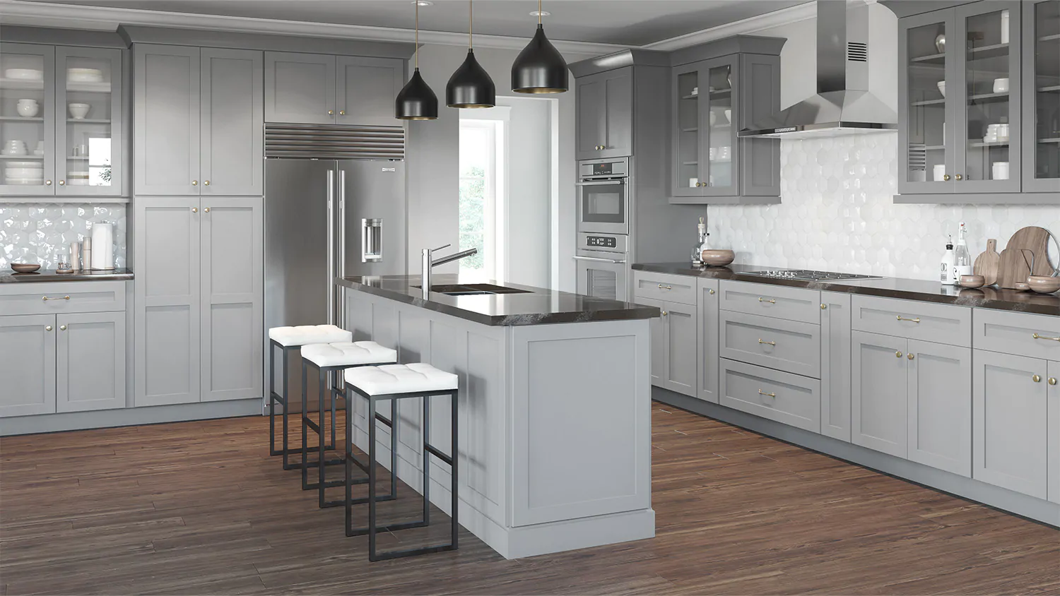 Dolphin Grey Shaker Cabinets | Shop online at Wholesale Cabinets