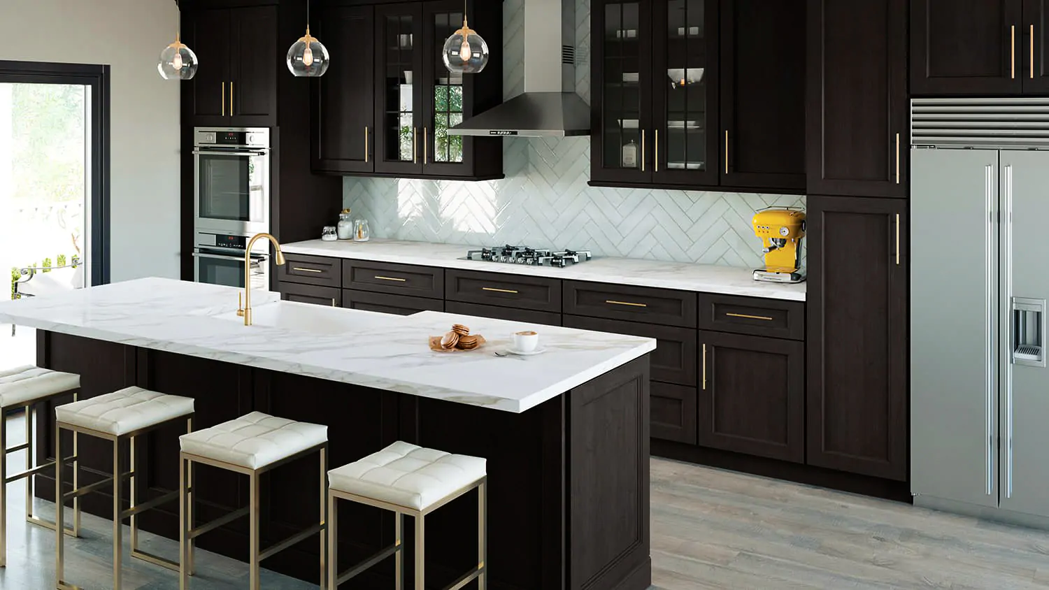 Sanibel Ash RTA Kitchen Cabinets by W...