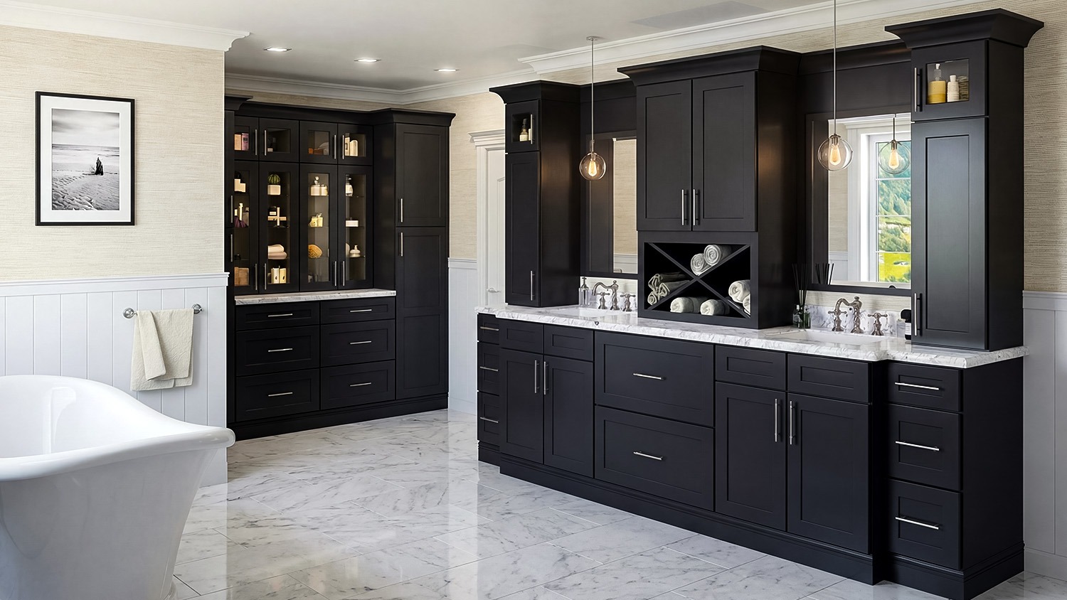 True Black Shaker Cabinets | Shop online at Wholesale Cabinets