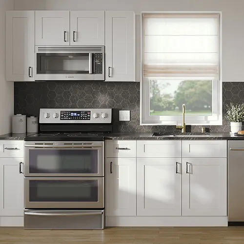 Beautiful view of White Shaker Kitchen Cabinets Sale Near My Location