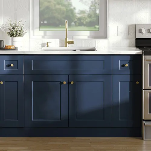 Navy Blue Shaker Cabinets | Shop online at Wholesale Cabinets Navy Blue Shaker Cabinets | Shop online at Wholesale Cabinets