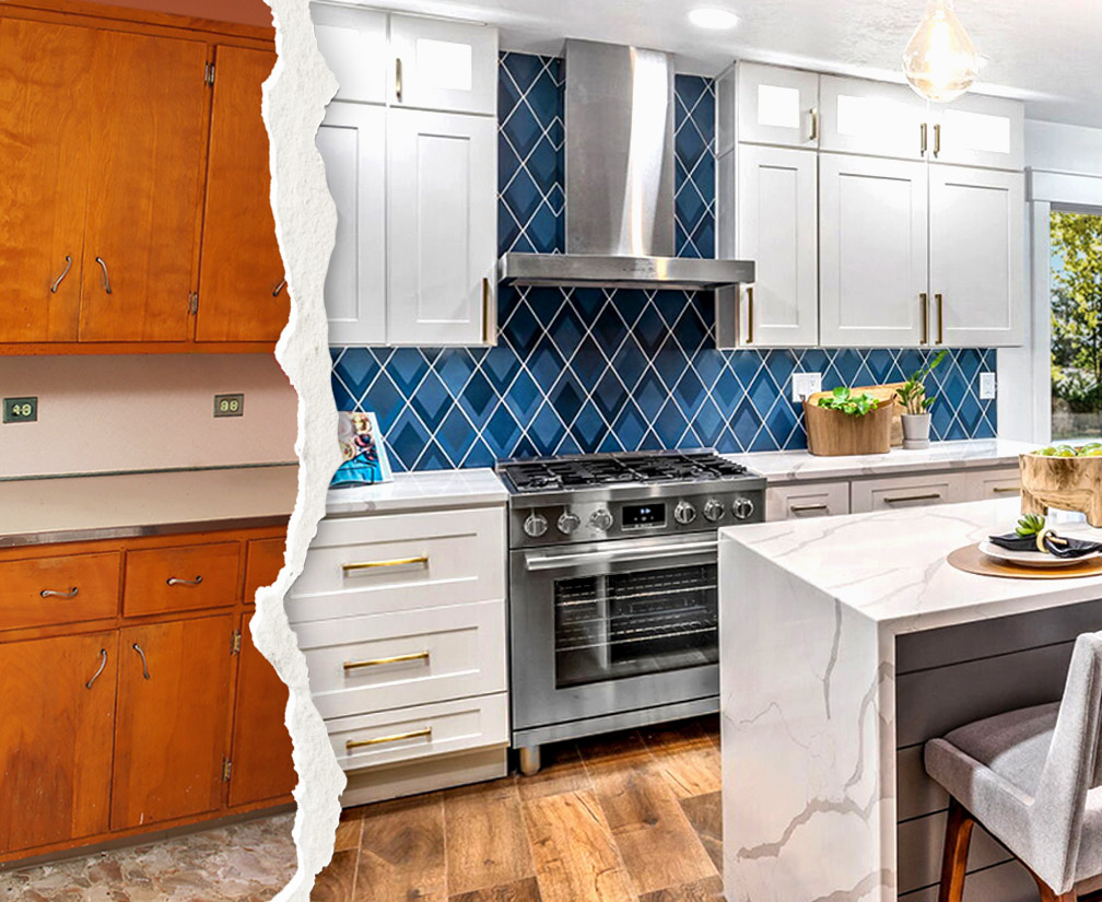 Turn Your Dreams Into Reality With Wholesale Before and after a Wholesale Cabinets kitchen remodel